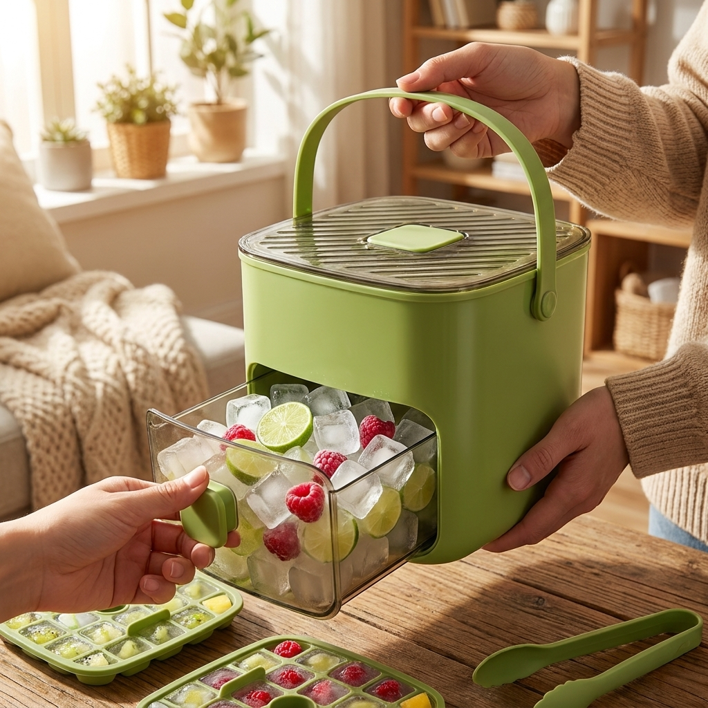 IJsblokjesmaker met opbergbox