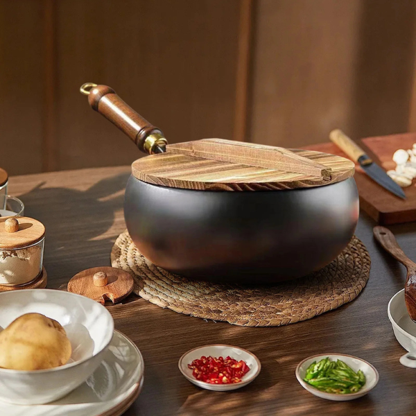 IJzeren wok - Anti-aanbak, zonder giftige coating
