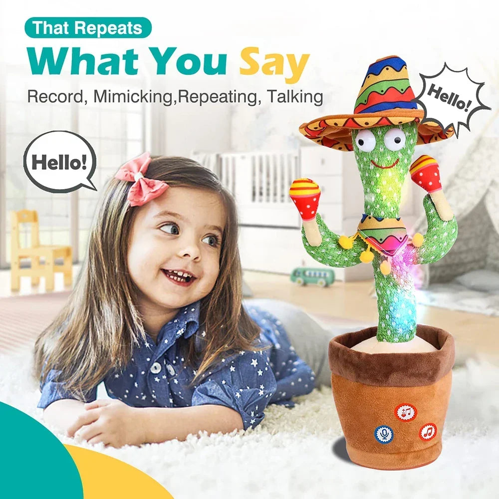 Interactief Pratend en Dansend Cactus Speelgoed voor Kinderen met Liedjes