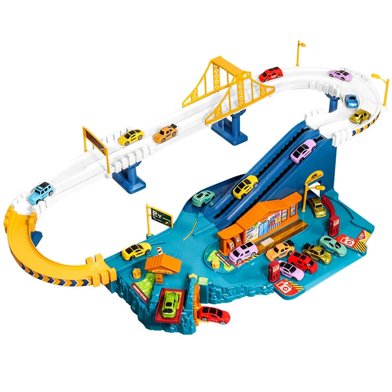 Interactieve autoraceset voor kinderen