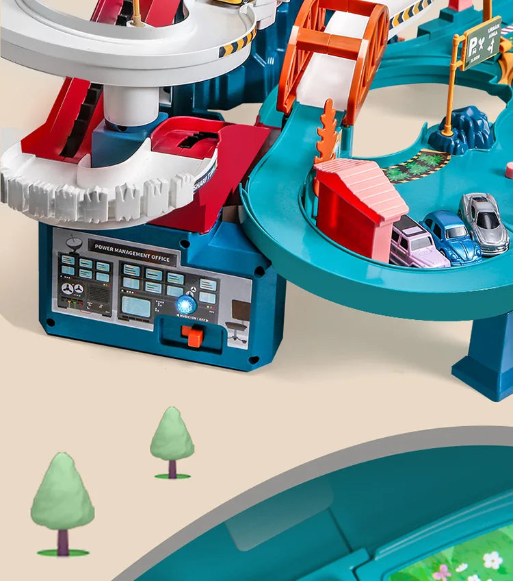 Interactieve autoraceset voor kinderen