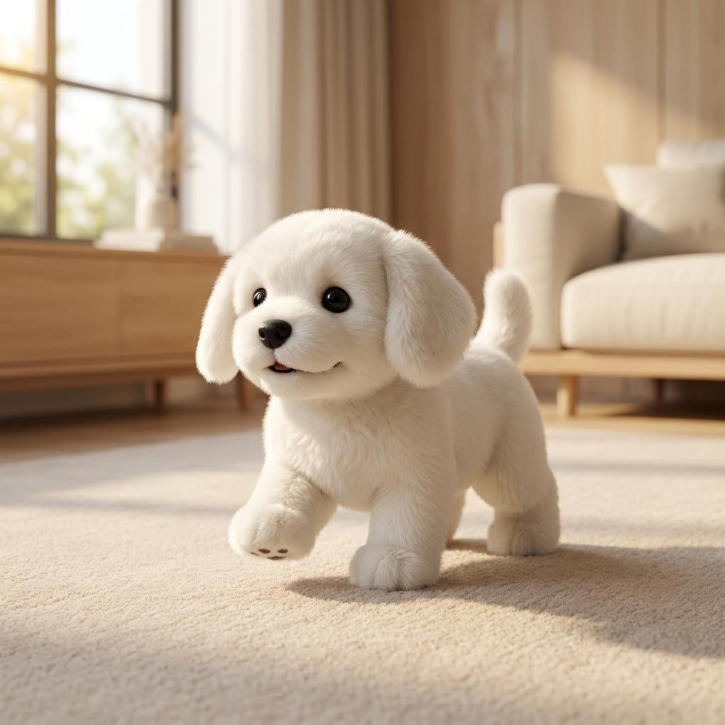 Interactieve realistische pluche hond voor kinderen