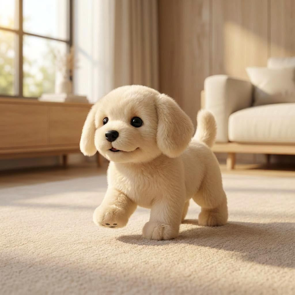 Interactieve realistische pluche hond voor kinderen
