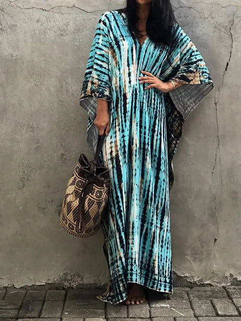 Kaftan maxi-jurk – Zomerse, luchtig en elegant