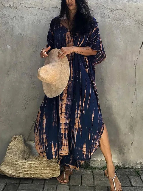 Kaftan maxi-jurk – Zomerse, luchtig en elegant