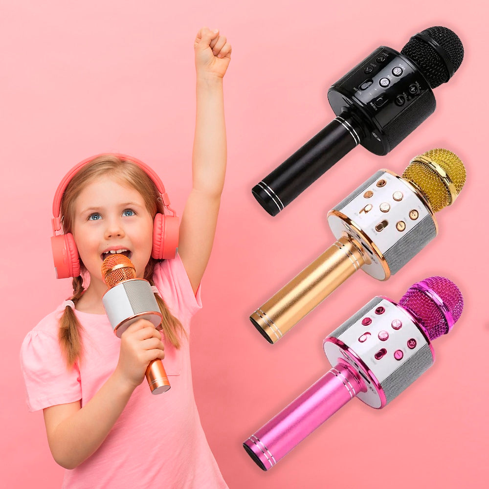 Karaokemicrofoon met bluetooth en luidspreker