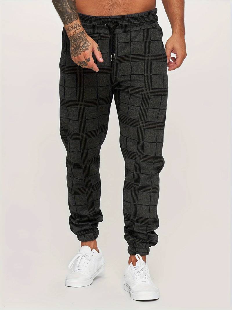 Katoenen joggingbroek voor heren met een comfortabele pasvorm