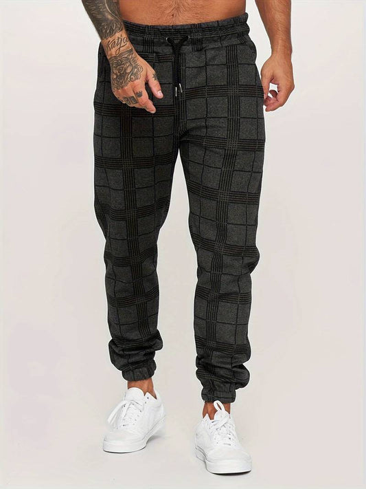 Katoenen joggingbroek voor heren met een comfortabele pasvorm