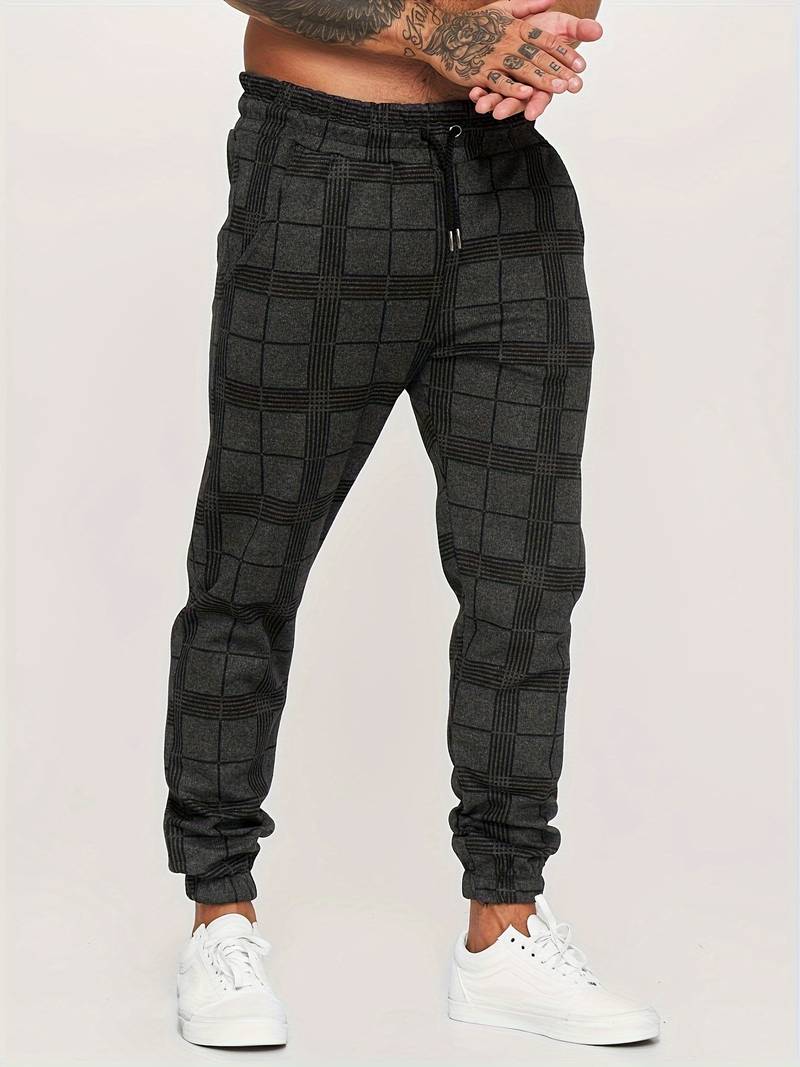 Katoenen joggingbroek voor heren met een comfortabele pasvorm