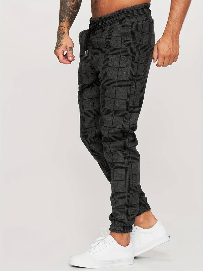 Katoenen joggingbroek voor heren met een comfortabele pasvorm