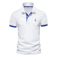 Katoenen poloshirt voor heren met klassiek design