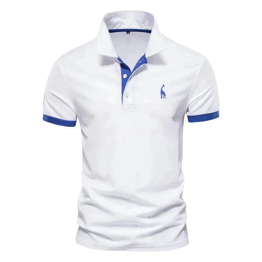 Katoenen poloshirt voor heren met klassiek design
