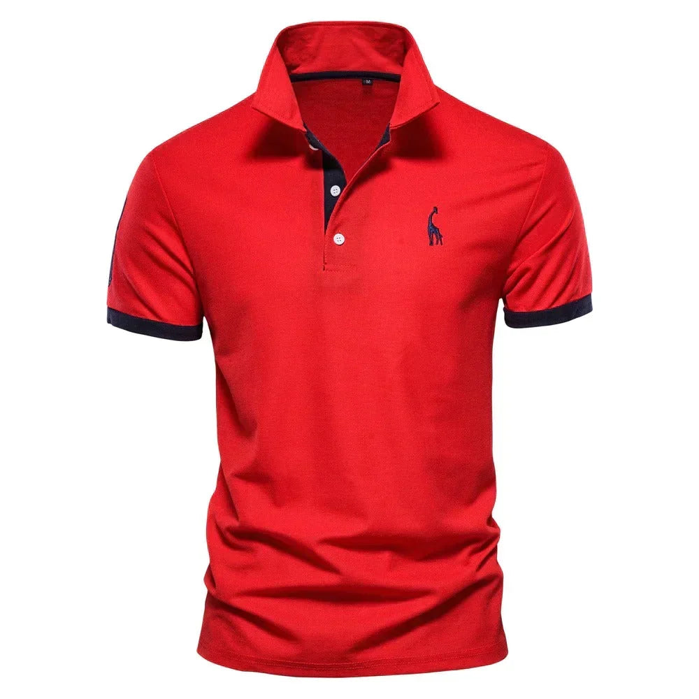 Katoenen poloshirt voor heren met klassiek design