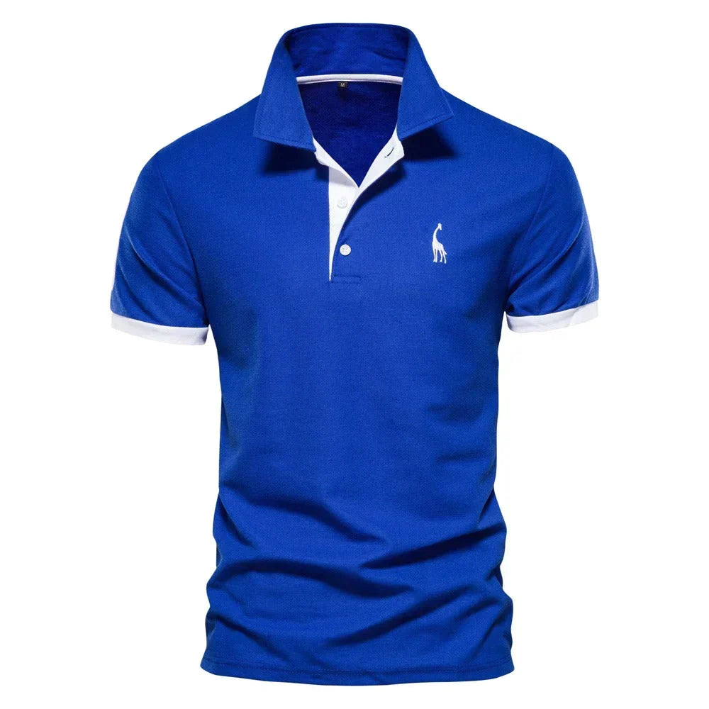 Katoenen poloshirt voor heren met klassiek design