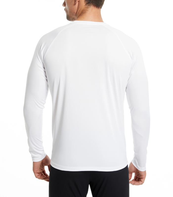 Katoenen T-shirt met lange mouwen voor heren