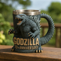 Keramische 3D-koffiemok met monsterfiguur