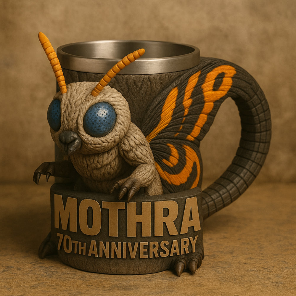 Keramische 3D-koffiemok met monsterfiguur