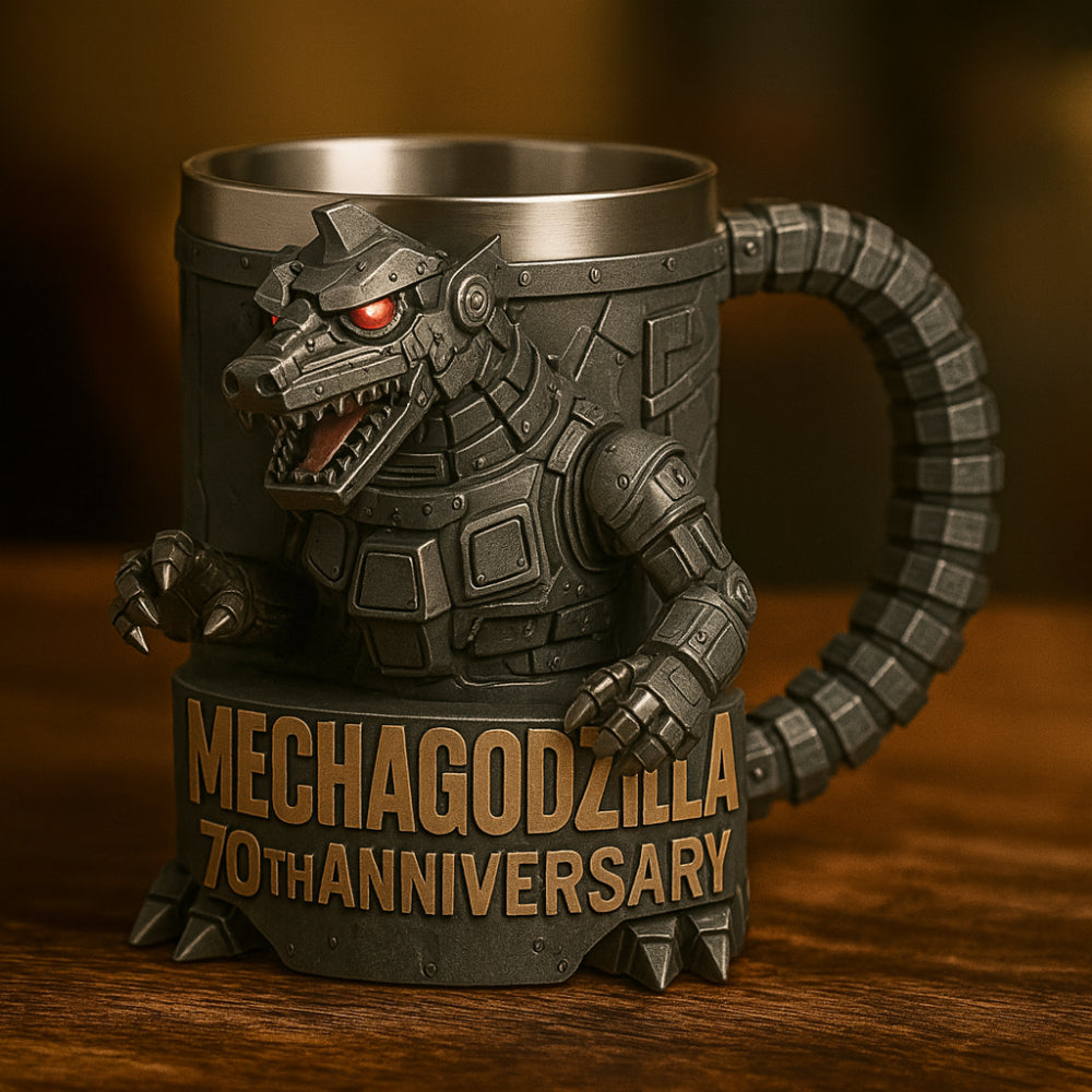 Keramische 3D-koffiemok met monsterfiguur