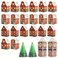 Kerst-adventskalender doosjes – Feestelijke geschenkverpakking met peperkoekhuis-design