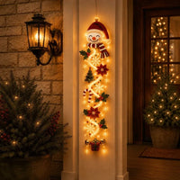 Kerst-deurhanger | Handgemaakt met 6 feestelijke lichtdesigns