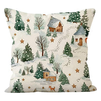Kerst kussenhoes winter
