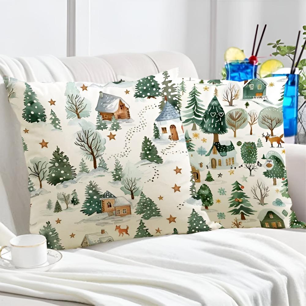 Kerst kussenhoes winter