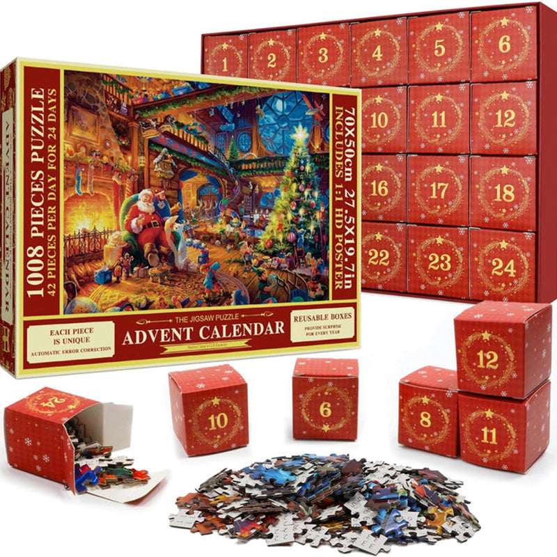 Kerst puzzel adventskalender – 24 dagen aftellen
