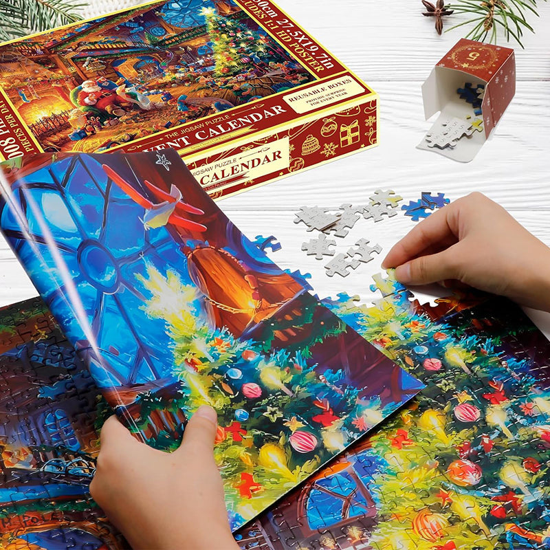 Kerst puzzel adventskalender – 24 dagen aftellen