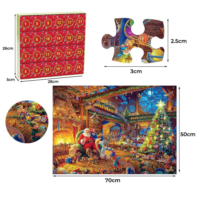 Kerst puzzel adventskalender – 24 dagen aftellen