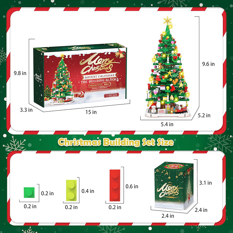 Kerstboom-adventskalender 2026 – DIY-bouwpakket voor kerstdecoratie