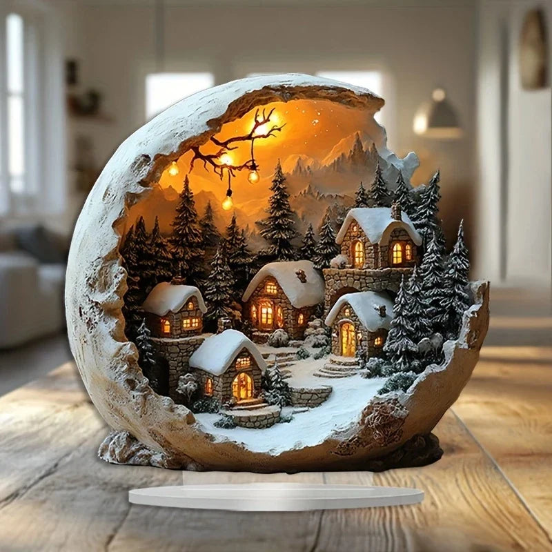 Kerstdecoratie in bohostijl - Decoratief acrylfiguur
