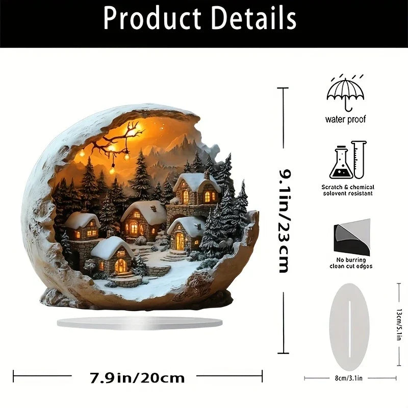 Kerstdecoratie in bohostijl - Decoratief acrylfiguur
