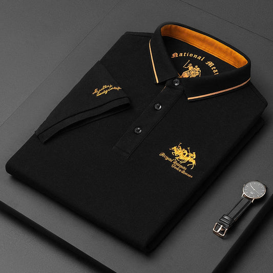 Klassiek poloshirt met korte mouwen en contrasterende kraag