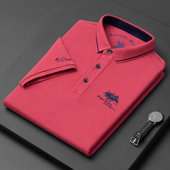 Klassiek poloshirt met korte mouwen en contrasterende kraag