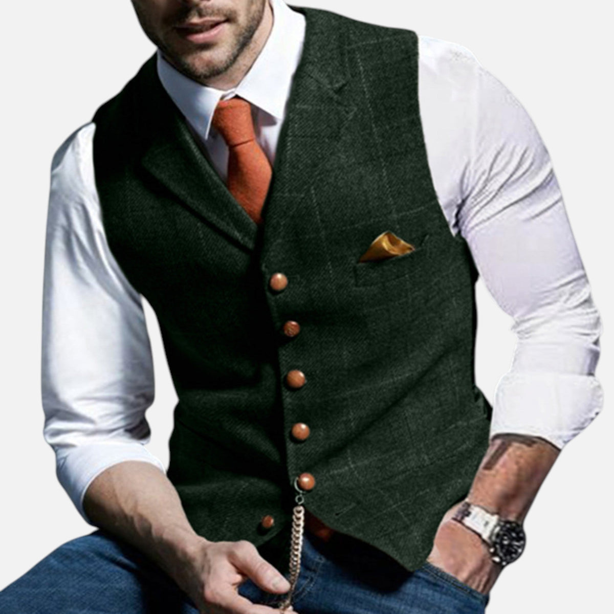 Klassiek vintage herengilet