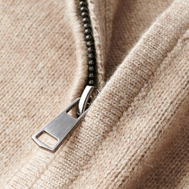 Klassieke heren trui met korte ritssluiting – Veelzijdige smart-casual pullover