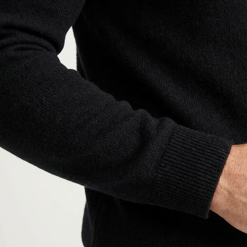 Klassieke heren trui met korte ritssluiting – Veelzijdige smart-casual pullover