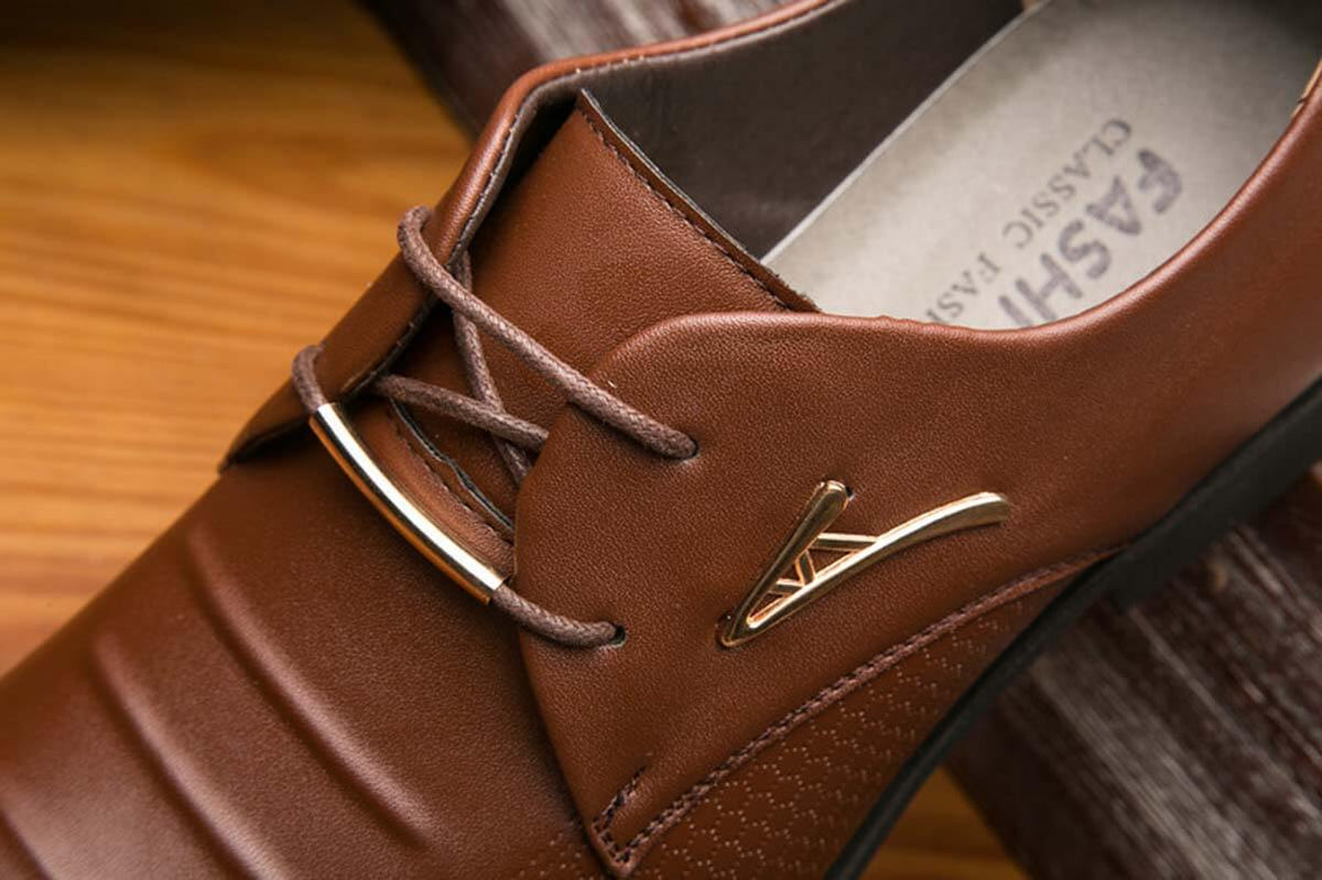 Klassieke herenschoenen van leer