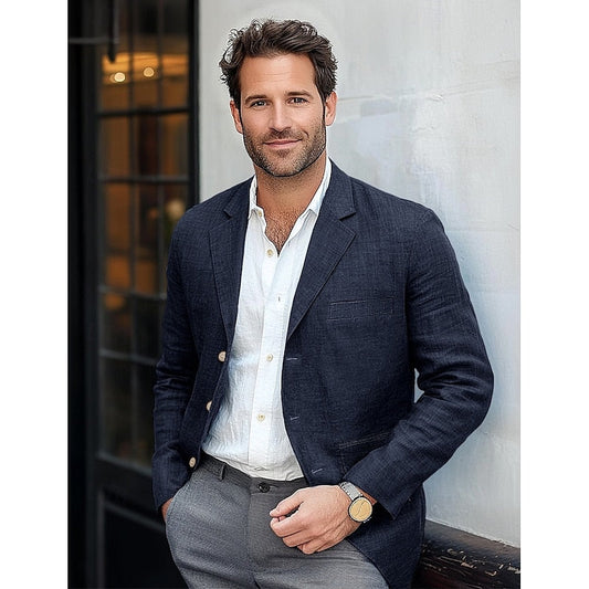 Klassieke, lichte herenblazer – Smart casual voor het hele jaar
