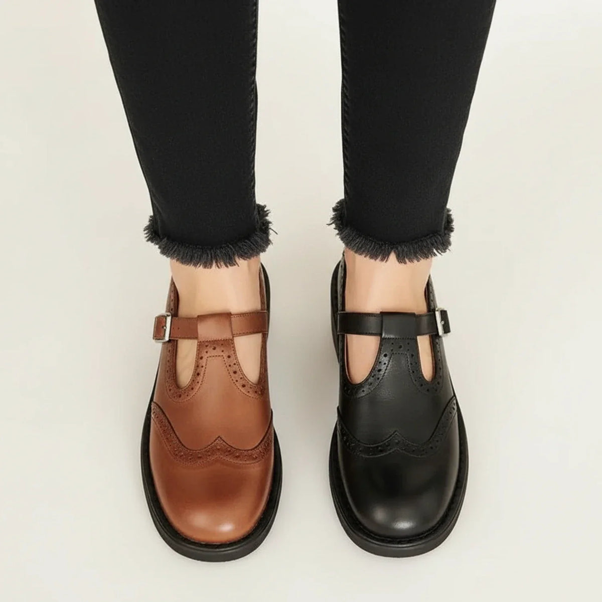 Klassieke Mary Jane schoenen voor dames met T-bandje