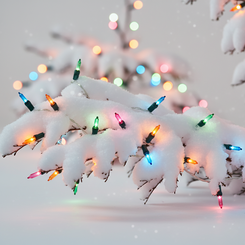 Kleurrijke miniatuur kerstverlichting met 100 lampjes | Voor binnen en buiten | Feestdecoratie