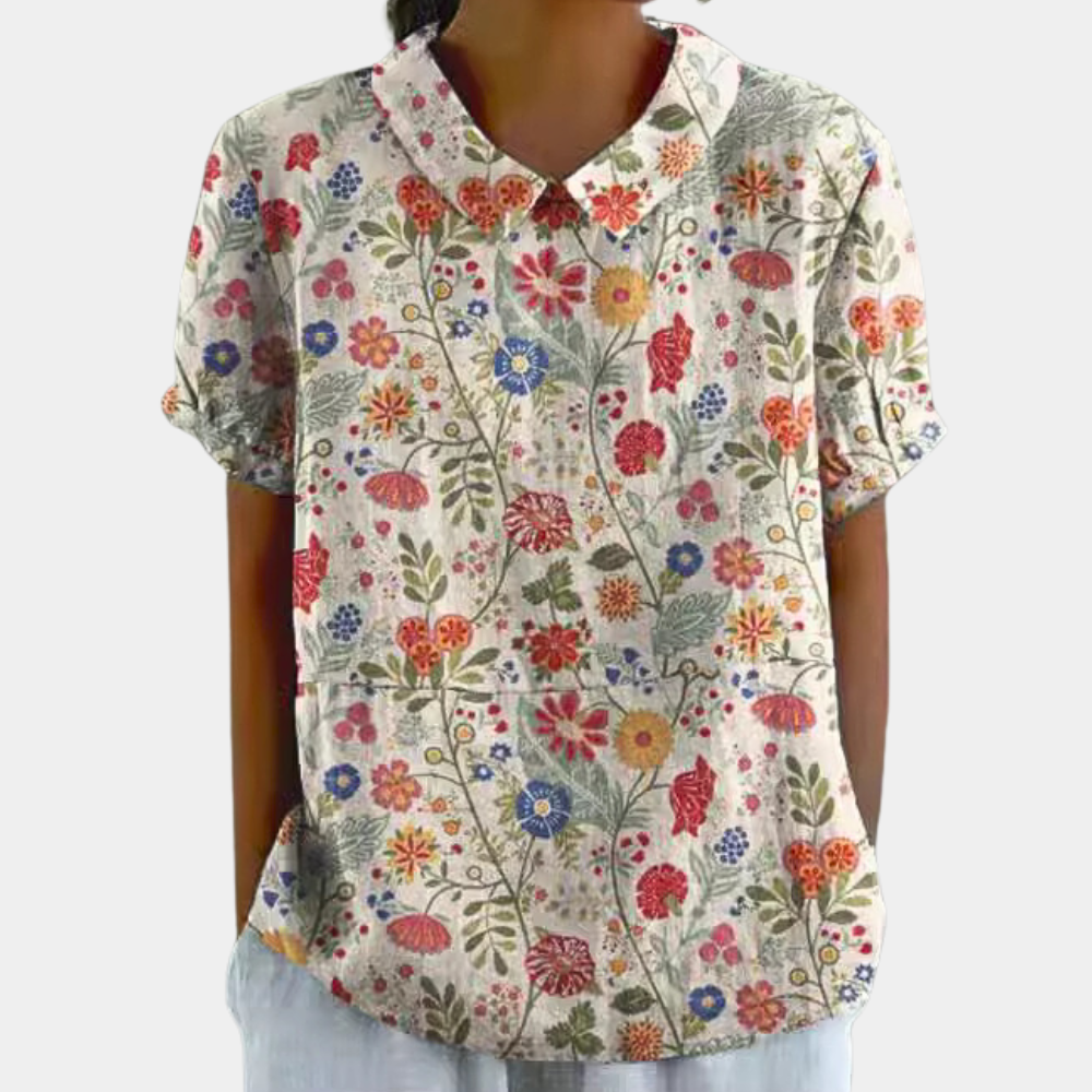 Kleurrijke zomerblouse voor dames - Comfort en stijl