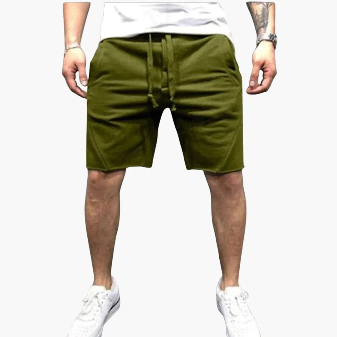 Knielange herenshorts met trekkoord voor de zomer