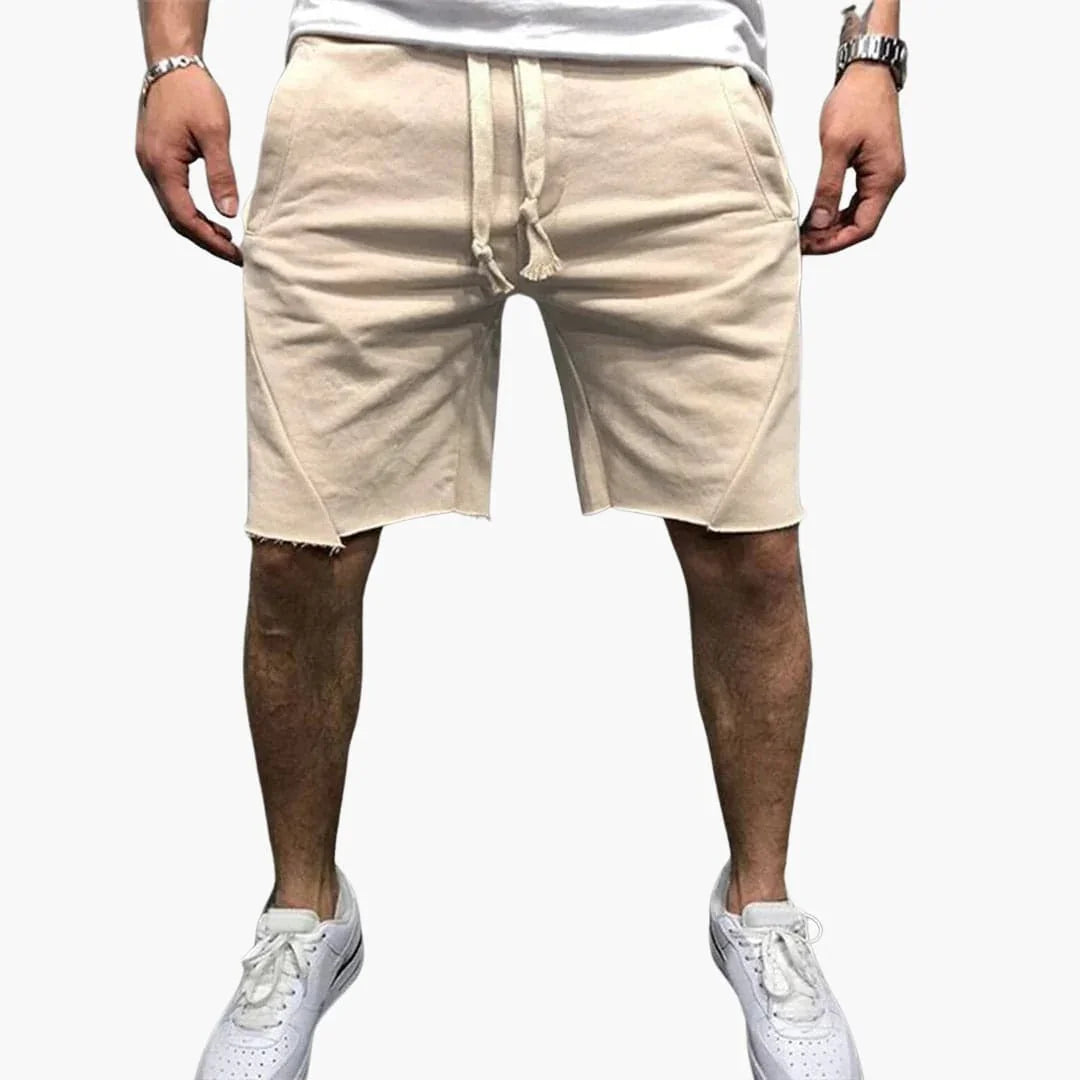 Knielange herenshorts met trekkoord voor de zomer