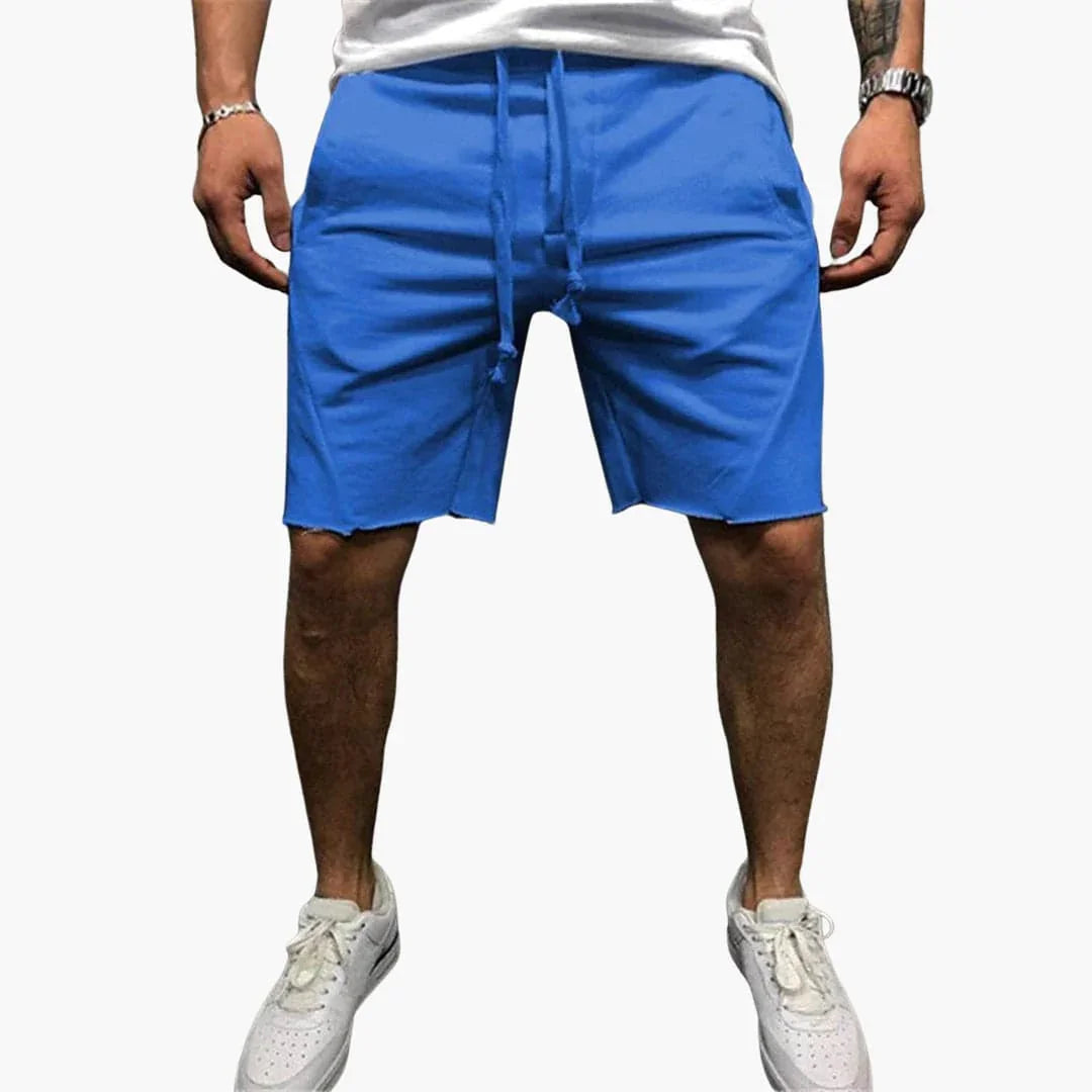 Knielange herenshorts met trekkoord voor de zomer