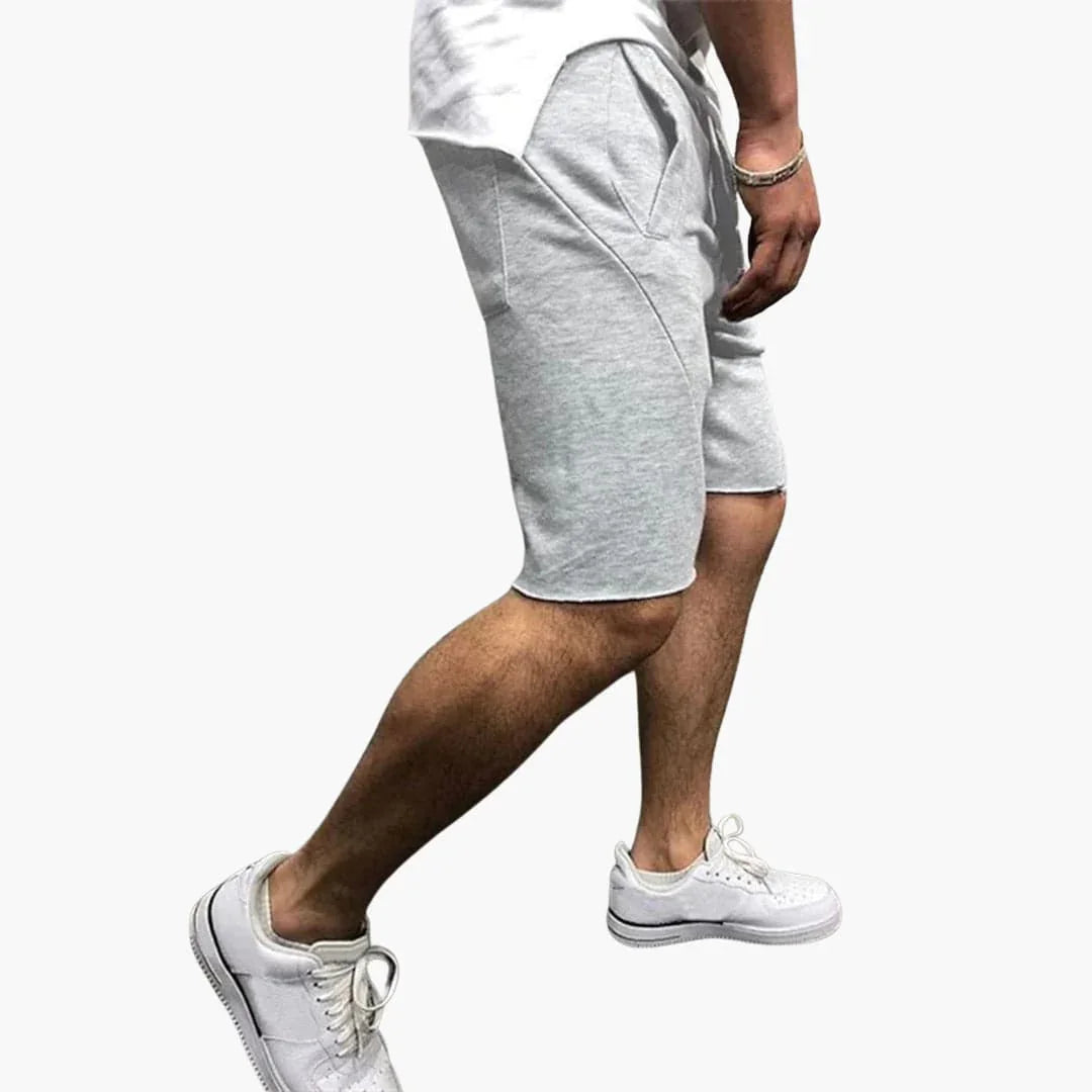 Knielange herenshorts met trekkoord voor de zomer