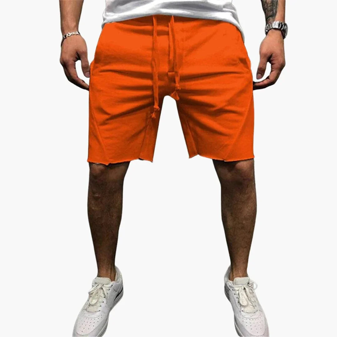 Knielange herenshorts met trekkoord voor de zomer