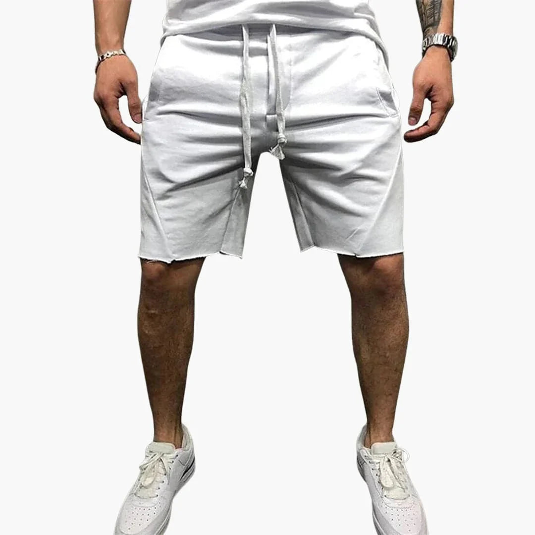 Knielange herenshorts met trekkoord voor de zomer