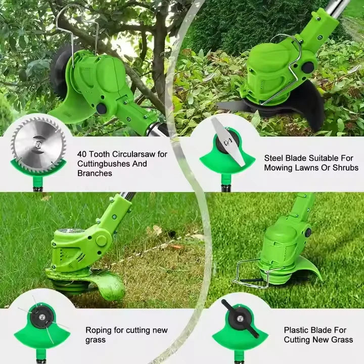 Krachtige Elektrische Accu Grastrimmer - Draadloos - 24V