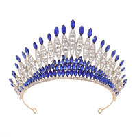 Kristallen tiara met strass-steentjes